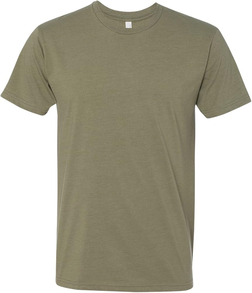 Next Level N6210 Premium Fitted CVC Crew Tee, Light Olive, X Large