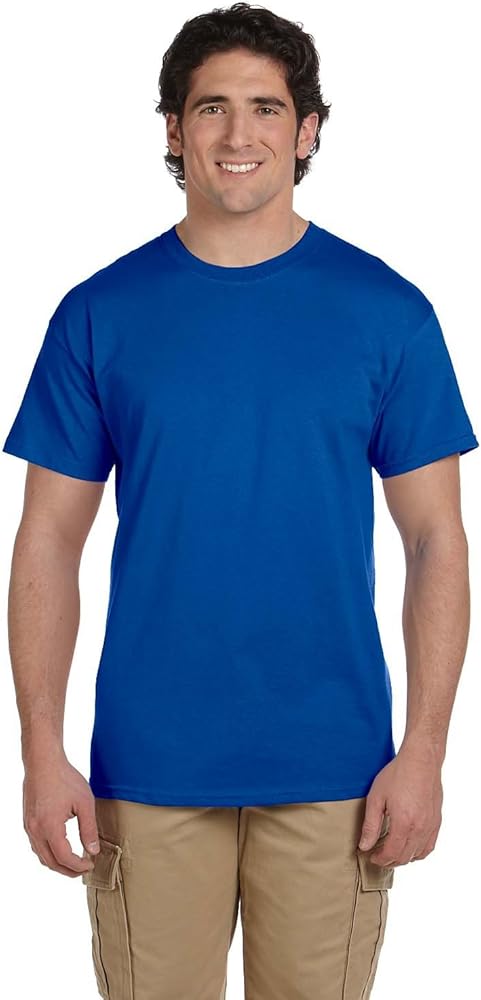 Fruit of the Loom 5 oz., 100% Heavy Cotton HD T-Shirt, 3XL, ROYAL