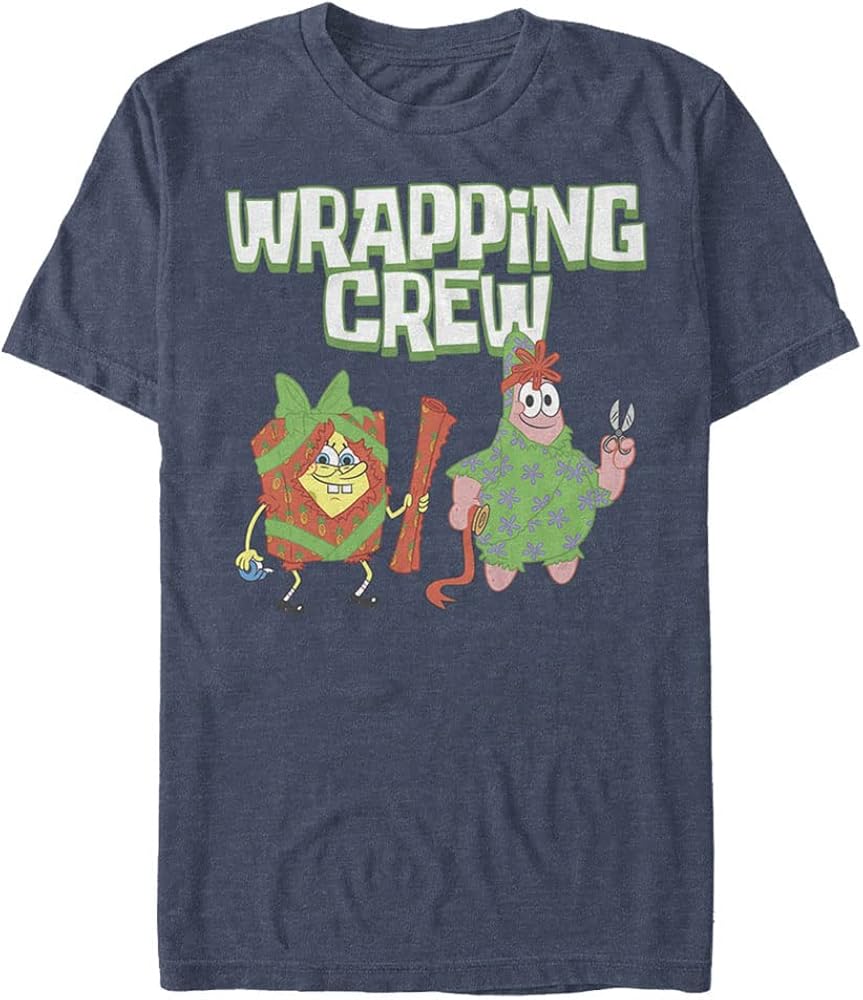 Nickelodeon Men's Big & Tall Wrapping Crew T-Shirt