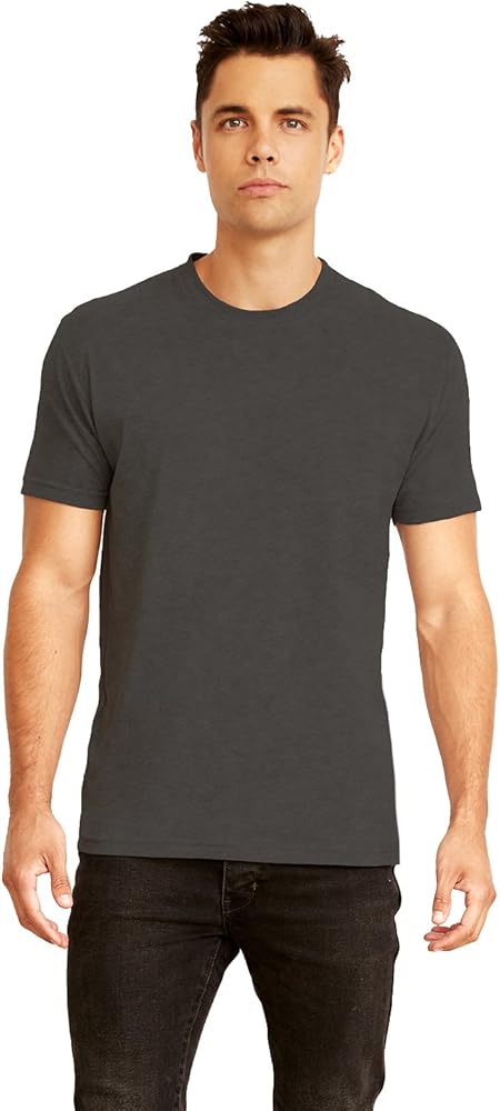 Next Level Men's Sueded Crew 3XL HEATHER CHARCOAL