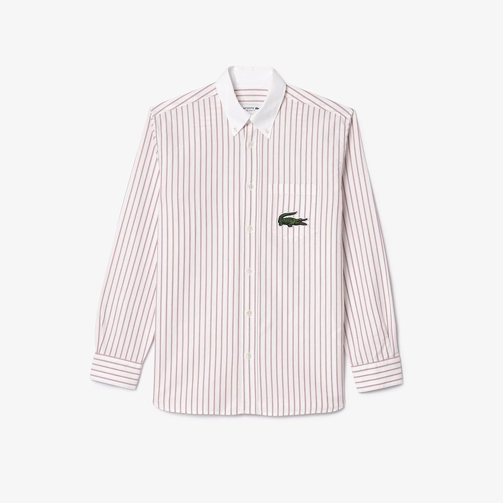 Lacoste Long Sleeve Relaxed Fit Oxford Button Down Shirt