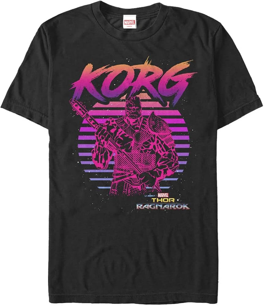 Marvel Big & Tall 80s Korg Men's Tops Short Sleeve Tee Shirt