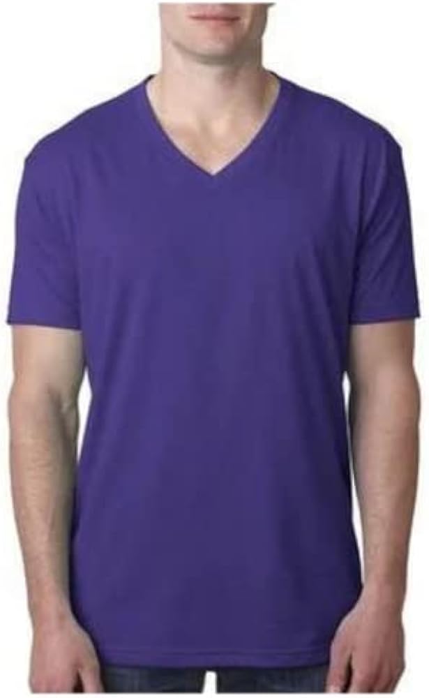 Next Level Men's Vneck Premium Fitted Tee (6240) Purple Rush