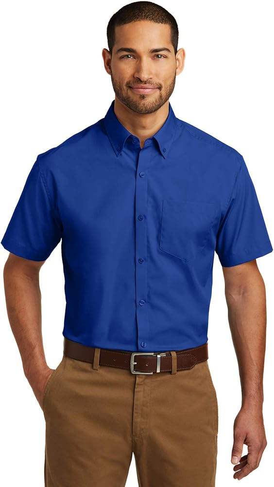 Port Authority Short Sleeve Carefree Poplin Shirt