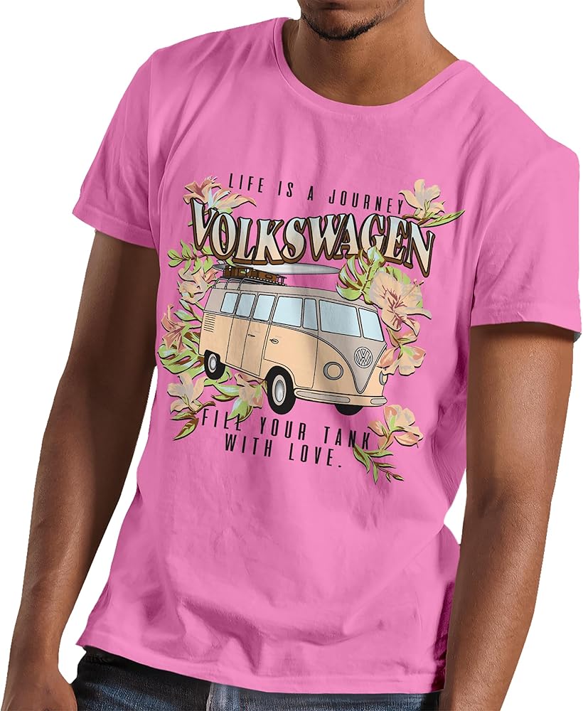 Volkswagen Bus Life Is A Journey Fill Your Tank with Love Men’s and Women’s Short Sleeve T-Shirt