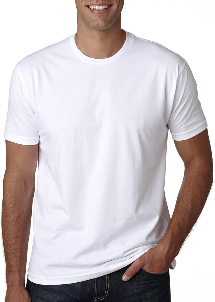 Next Level Premium Fit Extreme Soft Rib Knit Jersey T-Shirt, Wht, XXX-Large