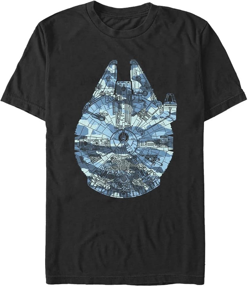 STAR WARS Big & Tall Camo Falcon Men's Tops Short Sleeve Tee Shirt