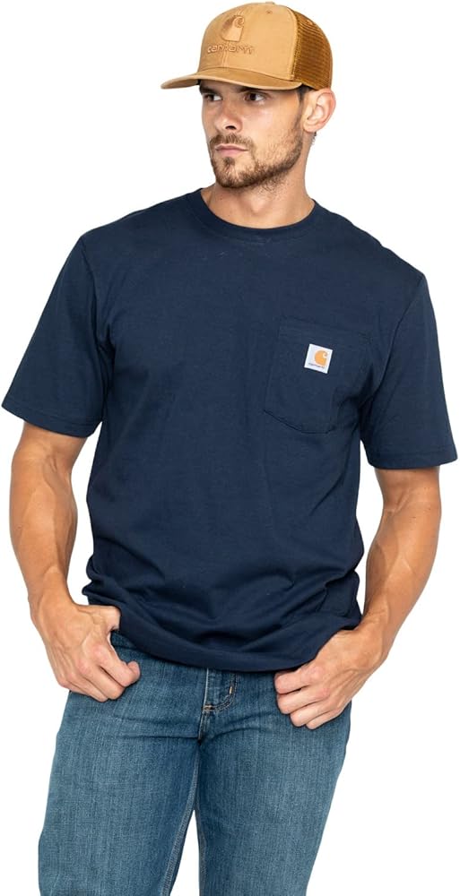 Carhartt Men's Loose Fit Heavyweight Short-Sleeve Pocket T-Shirt