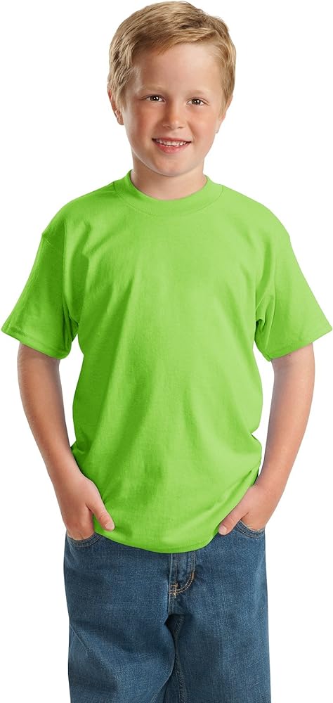 Hanes Boy's Big 50/50 Short Sleeve T-Shirt