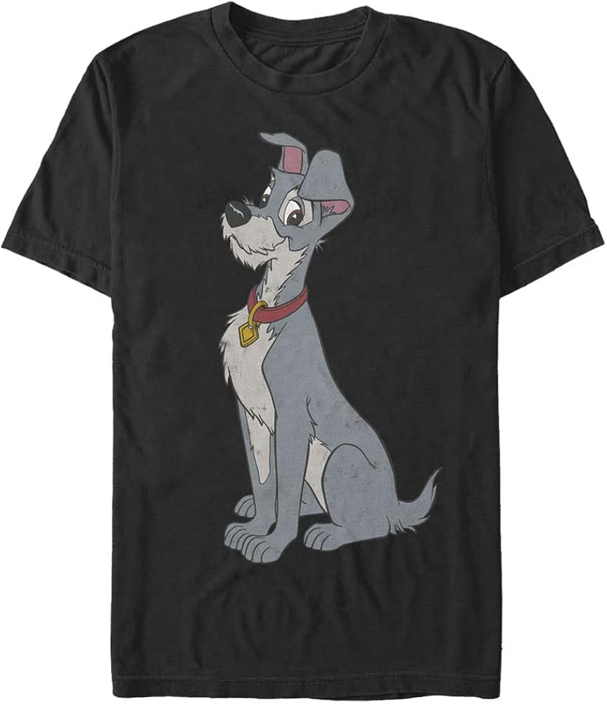 Disney Big & Tall Lady Tramp Vintage Men's Tops Short Sleeve Tee Shirt