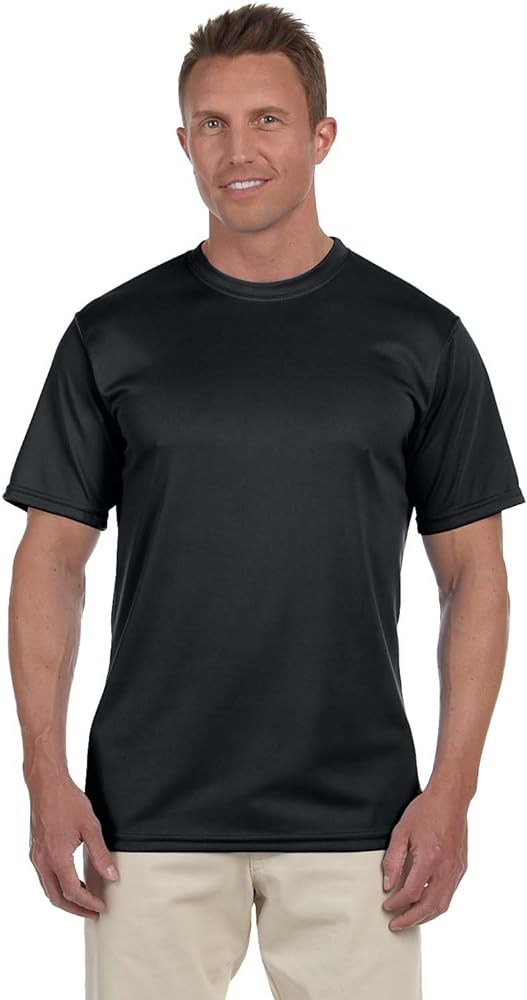 Augusta Sportswear 100% Polyester Moisture-Wicking T-Shirt, 2XL, Black