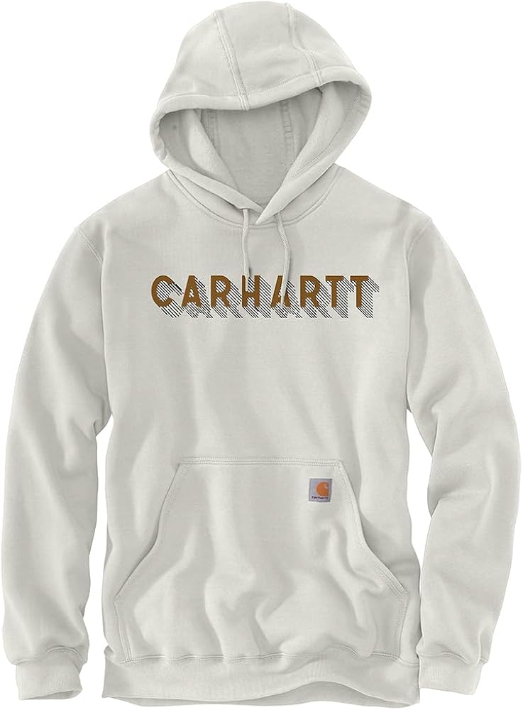 Carhartt Men's Rain Defender Loose Fit Midweight Logo Graphic Sweatshirt