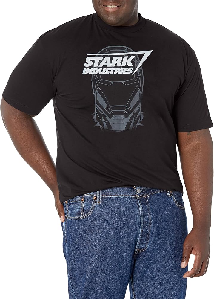 Marvel Big & Tall Classic Stark Industries Men's Tops Short Sleeve Tee Shirt