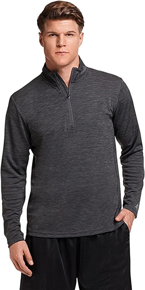 Russell Athletics Dri-Power Lightweight 1/4 Zip Pullover - Athletic Wear for Quick-Dry Sun Protection