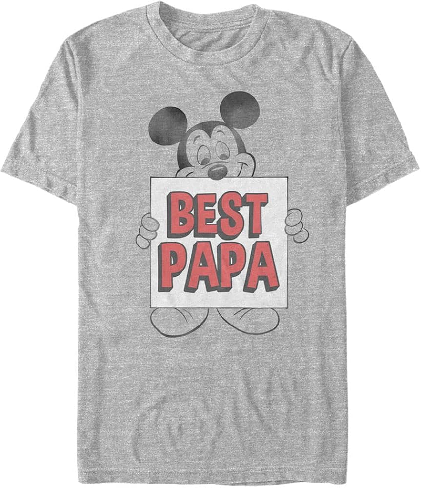 Disney Big & Tall Classic Mickey Amazing Dad Men's Tops Short Sleeve Tee Shirt