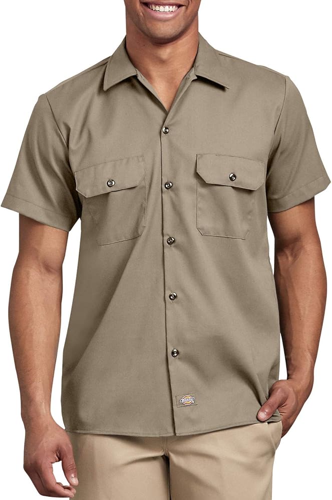 Dickies Men's Slim Fit Short Sleeve Work Shirt