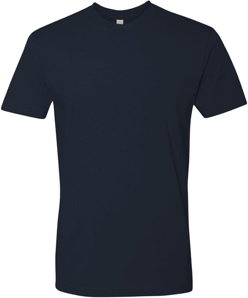 Next Level Mens Premium Fitted Short-Sleeve Crew T-Shirt - Midnight Navy + Cardinal (2 Pack) - Medium