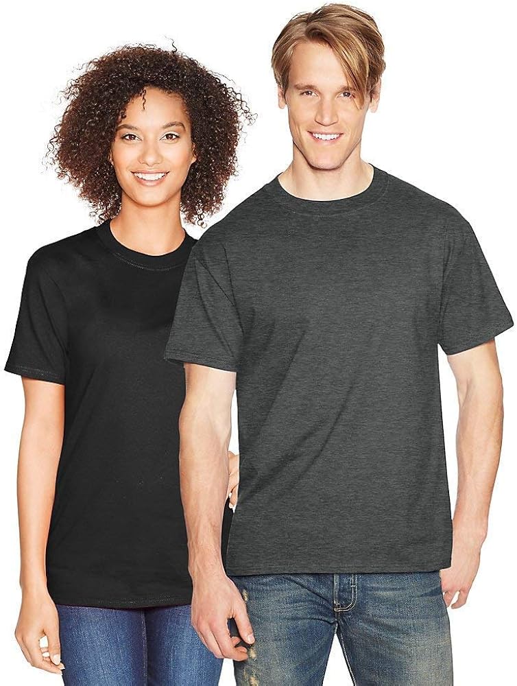 Hanes Men's Beefy-T Tall T-Shirt_Charcoal Heather_4XT