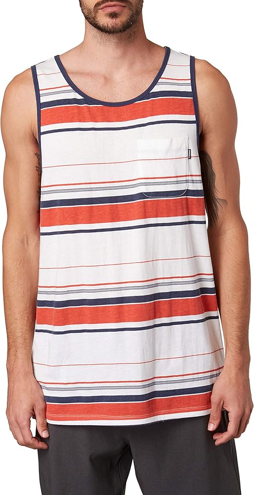 O'NEILL Loop Tank White S - Men's Fashion Casual Sleeveless Tank Top T-Shirt Cotton - Regular Fit - Lifestyle Beach Apparel