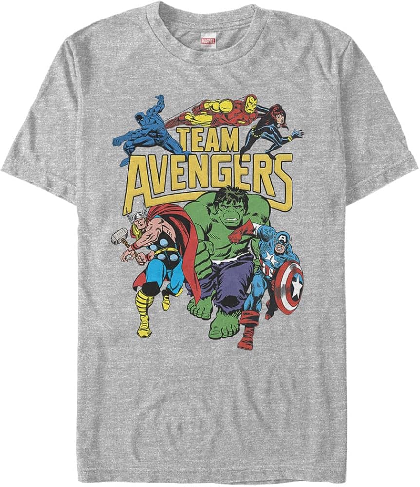 Marvel Big & Tall Classic Avengers Assemble Men's Tops Short Sleeve Tee Shirt