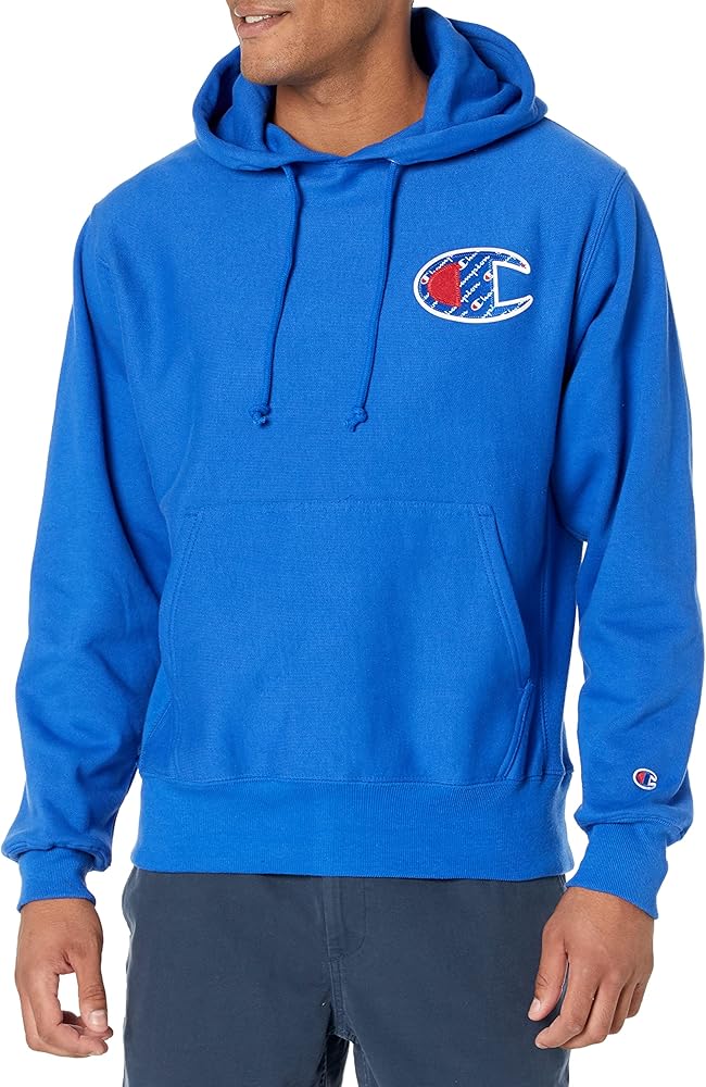 Champion Men'S Reverse Weave Pullover, Big C Logo Print