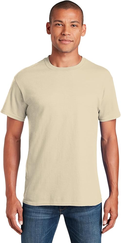 Gildan 5.4 oz Cotton T-Shirt (5000) Tee X-Large Sand