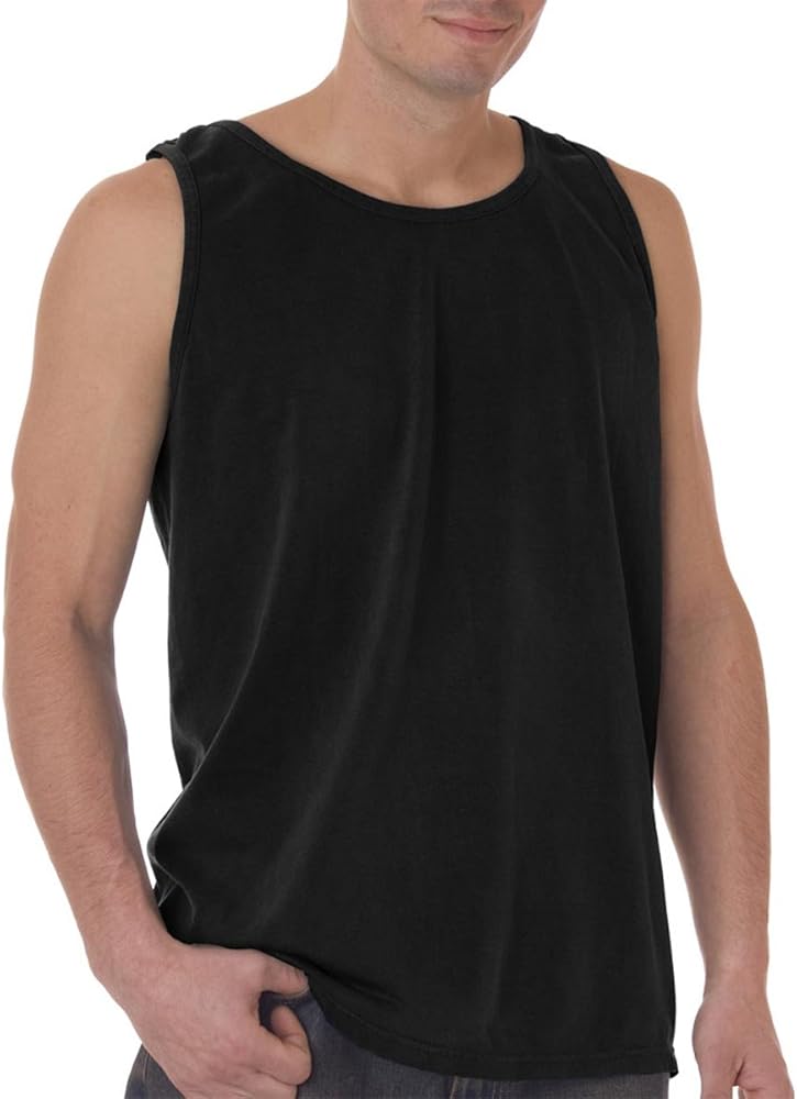 Comfort Colors Men's Garment-Dyed Sleeveless Tank Black