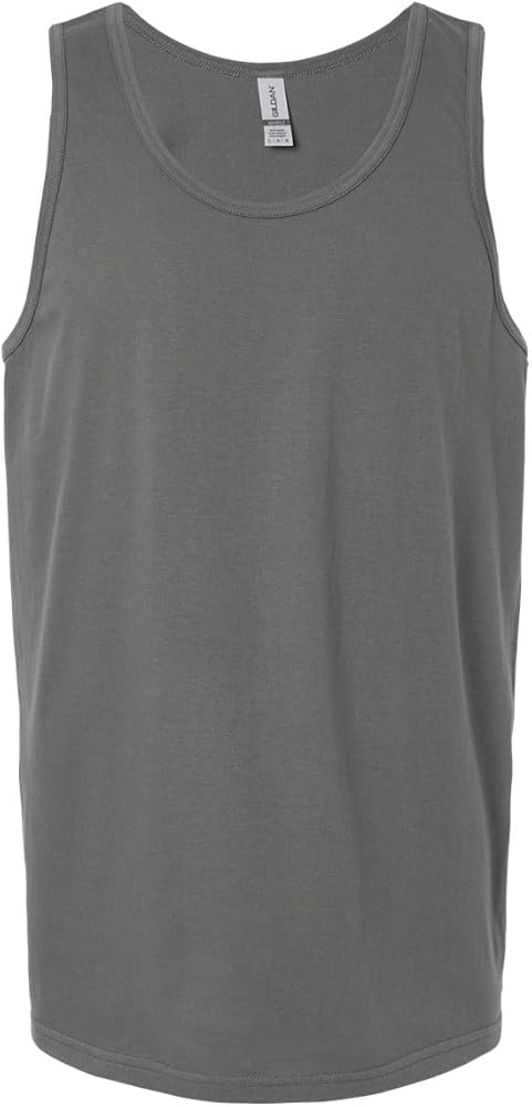 Gildan Mens Softstyle Tank Top, S, Charcoal