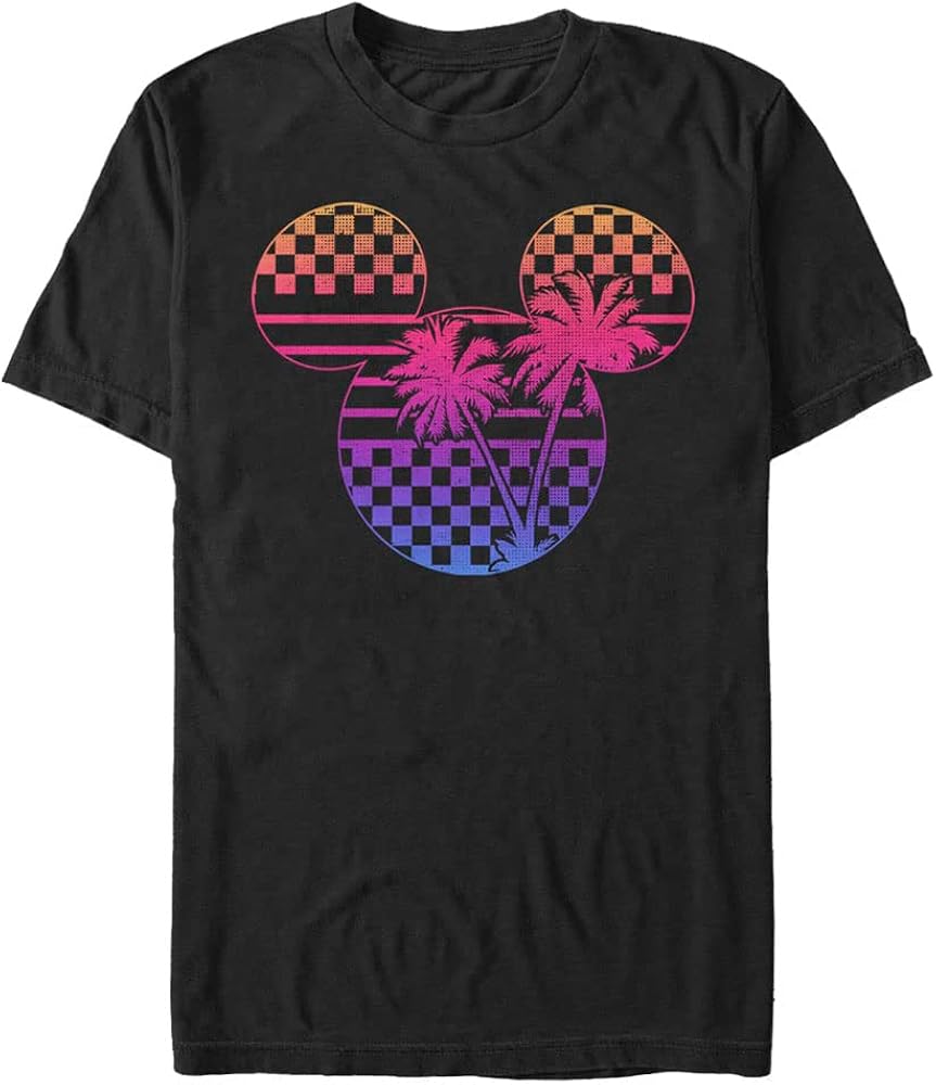 Disney Classic Roadster Palm Mickey Men's Tops Short Sleeve Tee Shirt