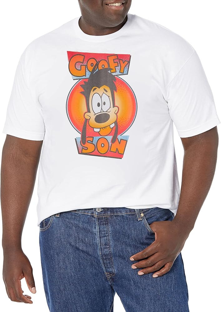 Disney Big & Tall Movie Max Goofy Son Men's Tops Short Sleeve Tee Shirt