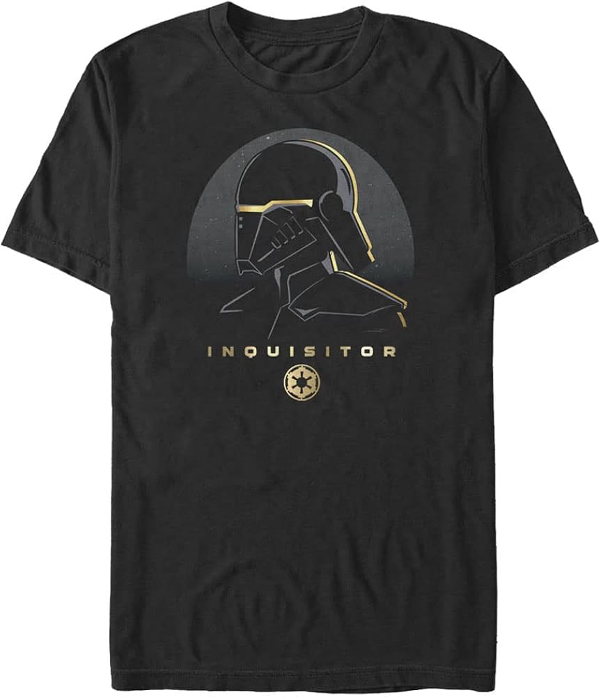 STAR WARS Jedi Fallen Order Inquisitor Gold Men's Tops Short Sleeve Tee Shirt