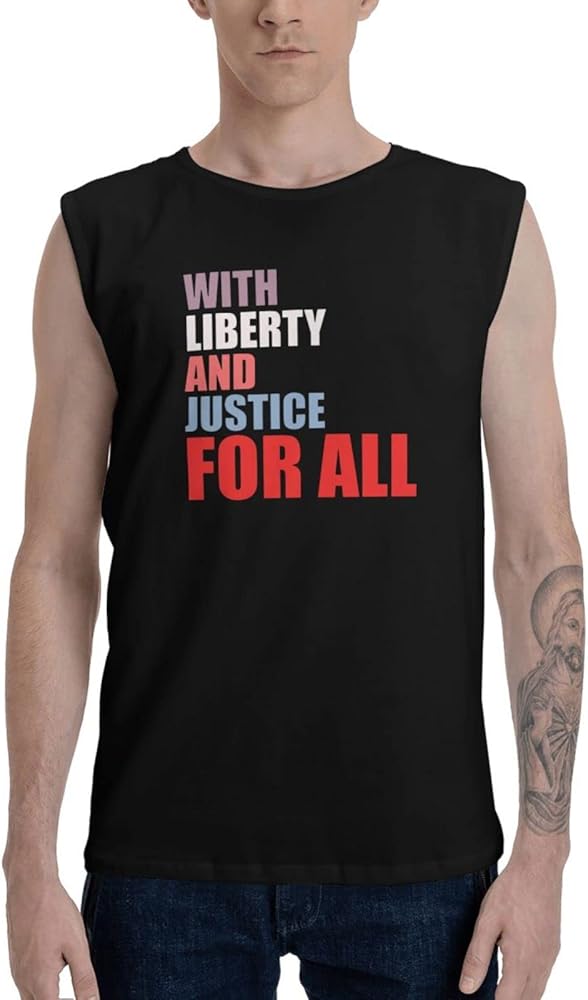 Justice for All Tank Tops Men Shirt Sleeveless Tank Tops