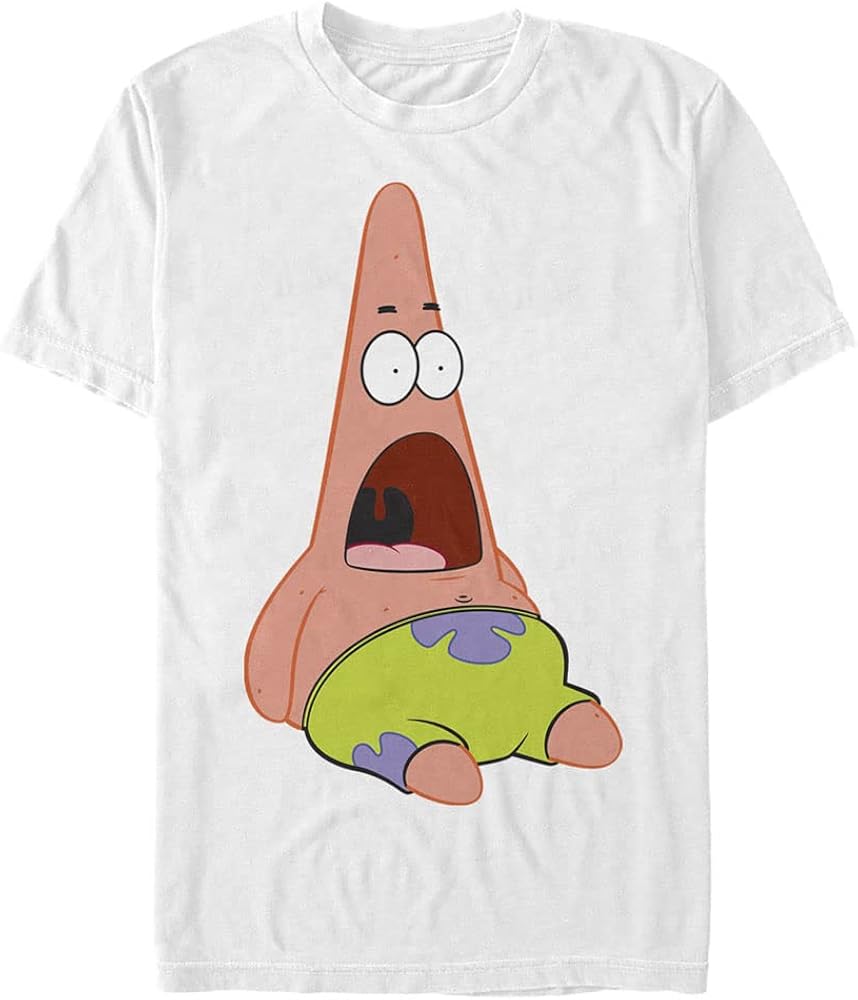 Nickelodeon Men's Big & Tall Surprised Patrick T-Shirt