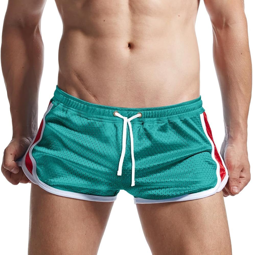 AIMPACT Mens Running Shorts Breathing Workout Gym Booty Short Shorts Sexy