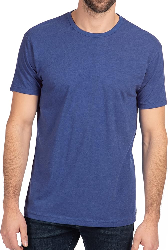 Next Level Apparel Men's Premium Fitted CVC T-Shirt (6210), Royal, Small