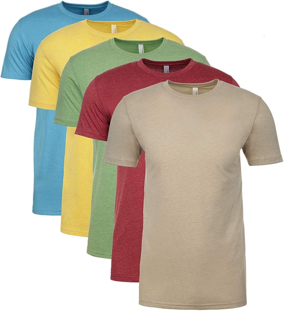 Next Level Premium Fitted CVC Crew Tee X-Large (Pack of 5) Assorted 2