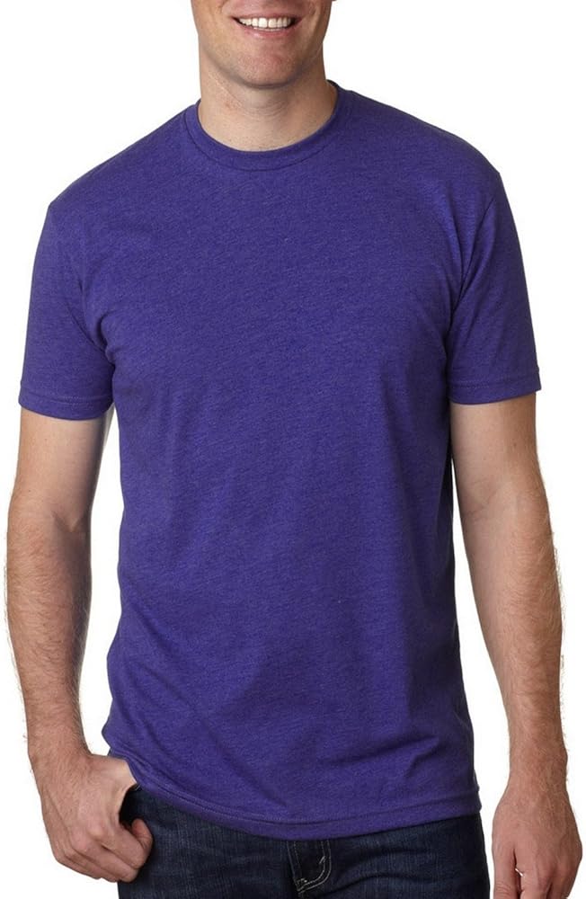 Next Level Apparel Men's Premium Fitted CVC T-Shirt (6210), Purple Rush, X-Small