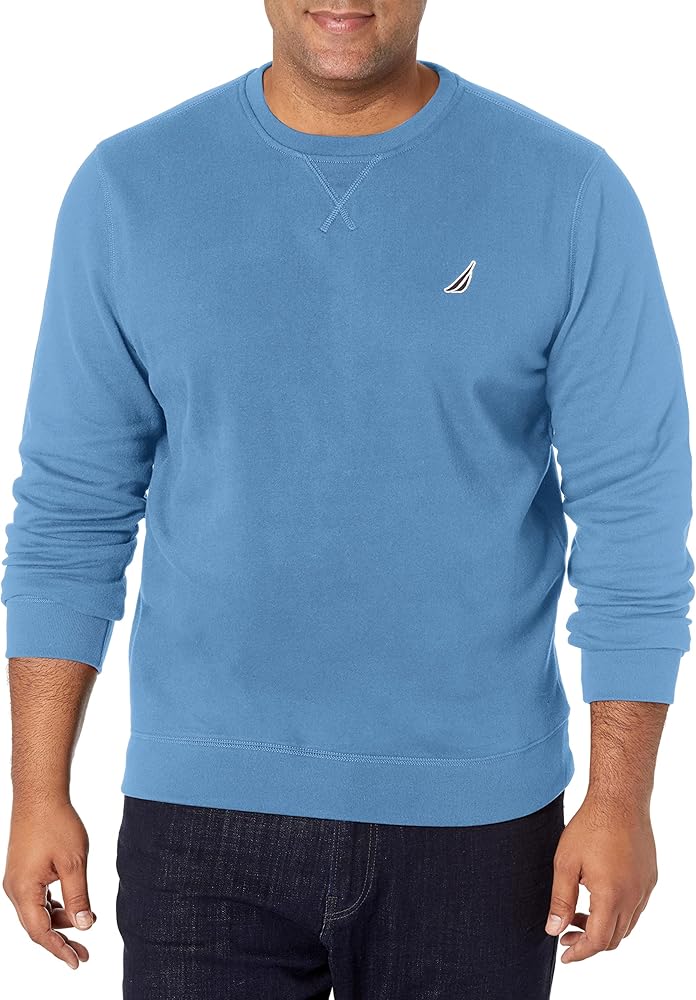 Nautica Men's Basic Crew Neck Fleece Sweatshirt