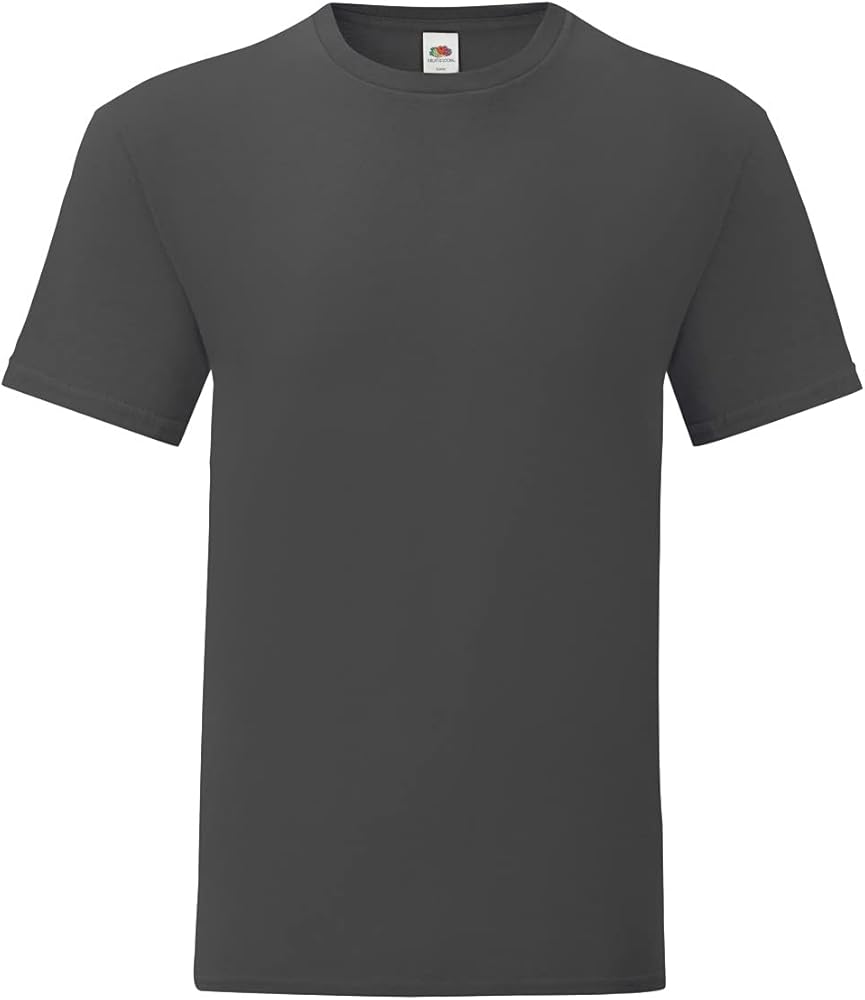 Fruit of the Loom Mens Iconic T-Shirt (3XL) (Light Graphite Grey)