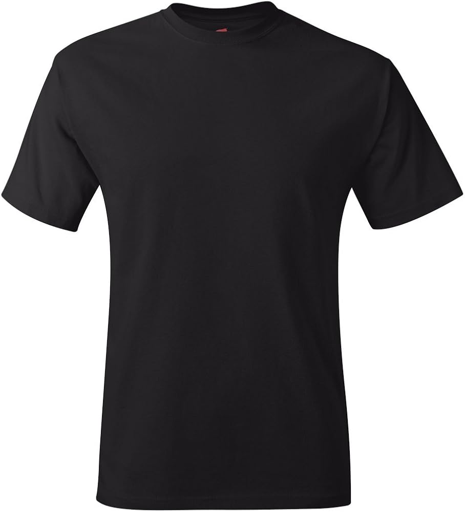 Hanes ComfortBlend EcoSmart Crewneck Men's T-Shirt, Dark Black, Size X-Large