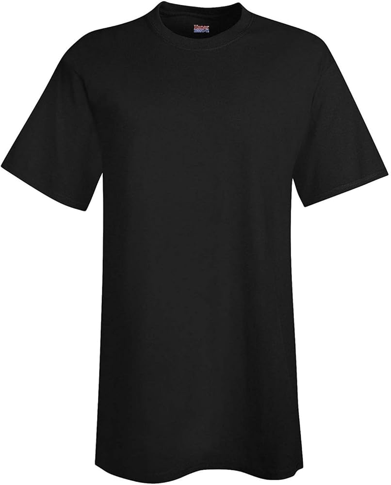 Hanes Men's Beefy-T Tall T-Shirt_Black_LT