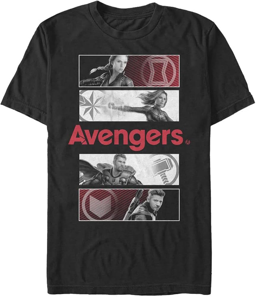 Marvel Big & Tall Avengers Color Pop Men's Tops Short Sleeve Tee Shirt