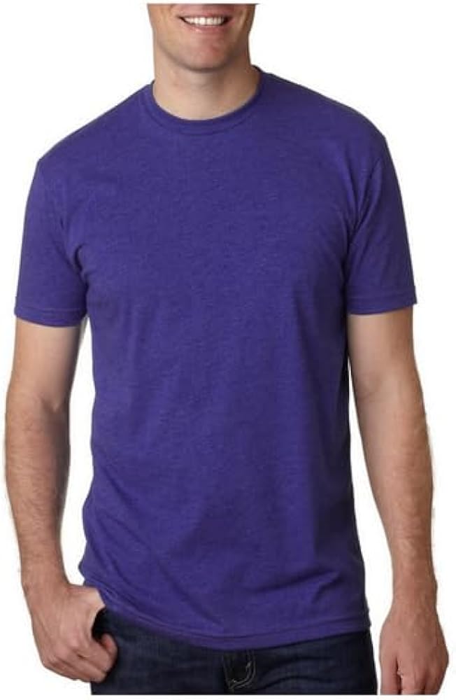 Next Level Apparel, Men's (6210) CVC Crewneck Premium Shirt Purple Rush X-Large