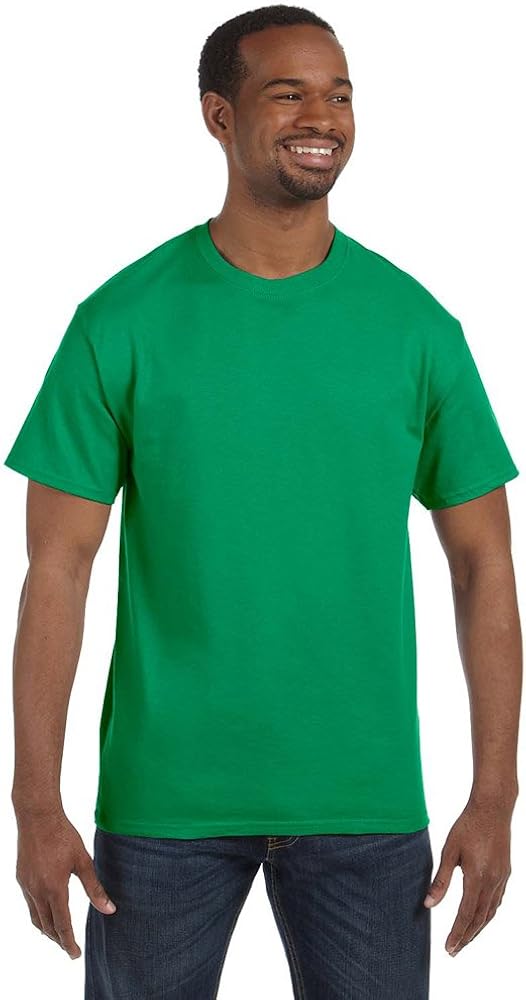 Hanes mens 6.1 oz. Tagless T-Shirt(5250T)-KELLY GREEN-2XL