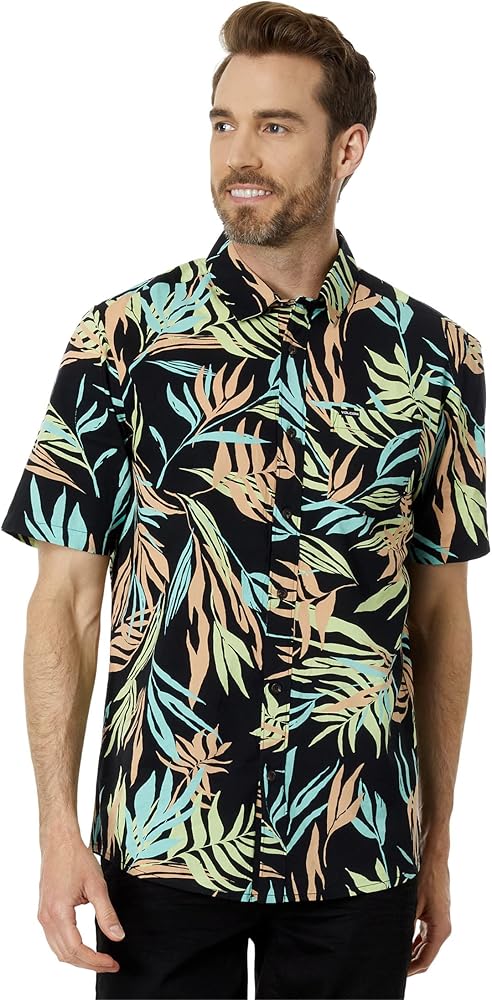 Volcom Men's Regular Bleeding Leaf Short Sleeve Classic Fit Shirt