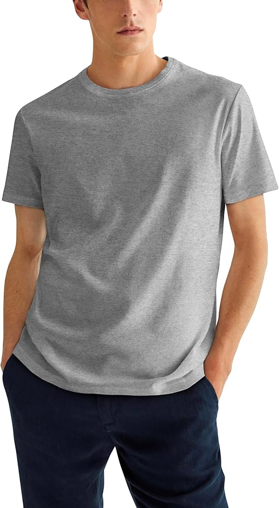 Hat and Beyond Mens Essentials Crew Neck Short Sleeve T-Shirts Lightweight Everyday Tee Single, 2-Pack, 3-Pack