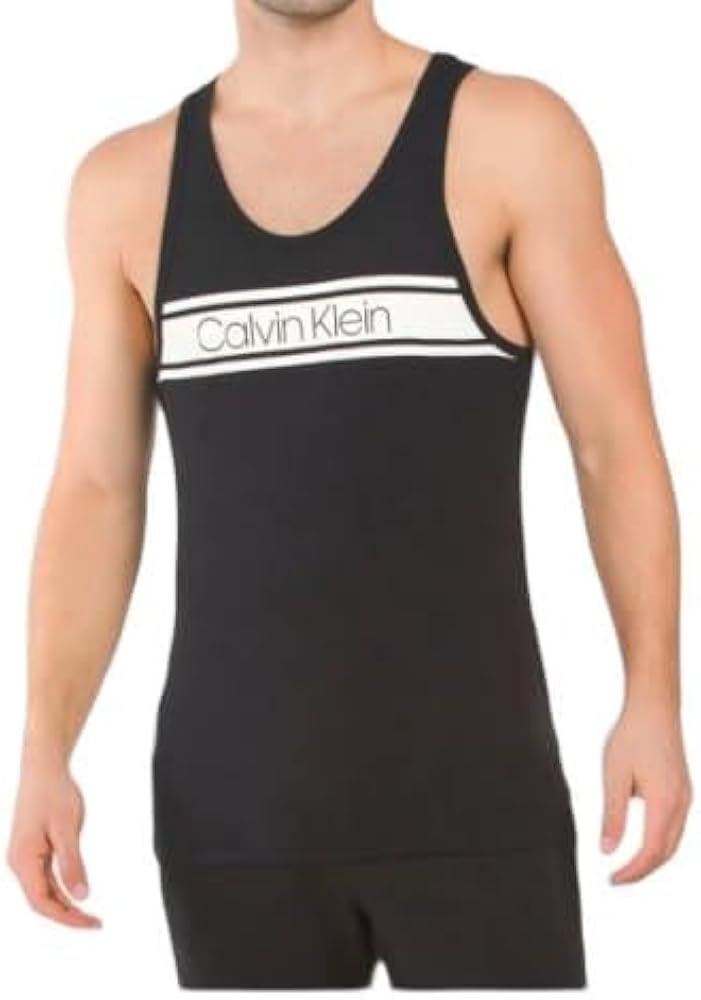 Calvin Klein Men's Vibration Tank Black/White