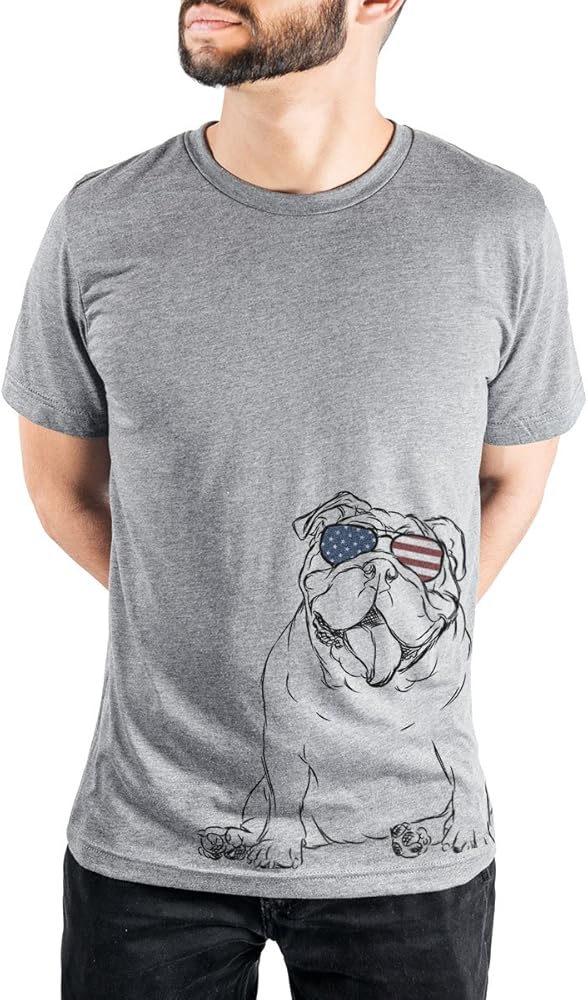 Inkopious Patriotic Tank The English Bulldog Triblend T-Shirt