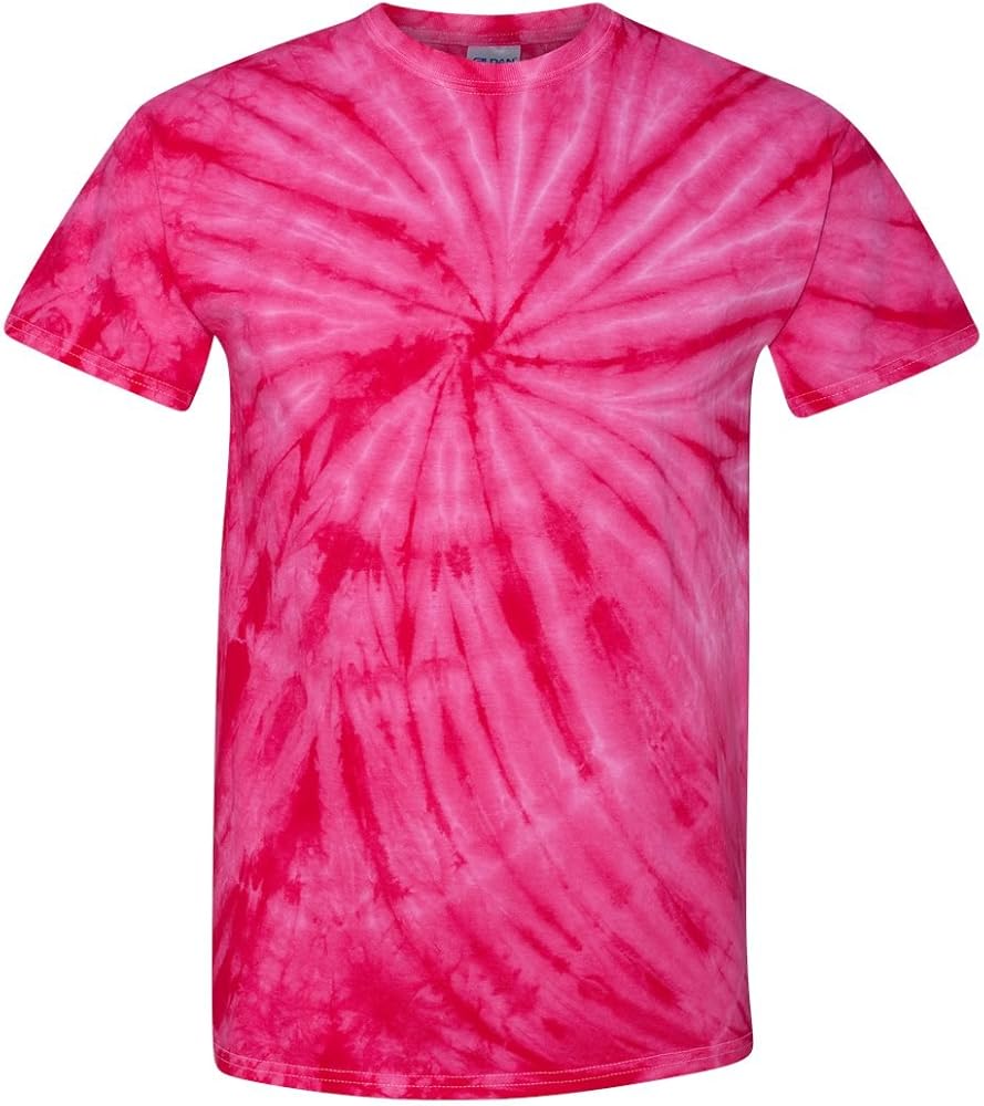 Dyenomite Cyclone Pinwheel Short Sleeve T-Shirt L Fuchsia