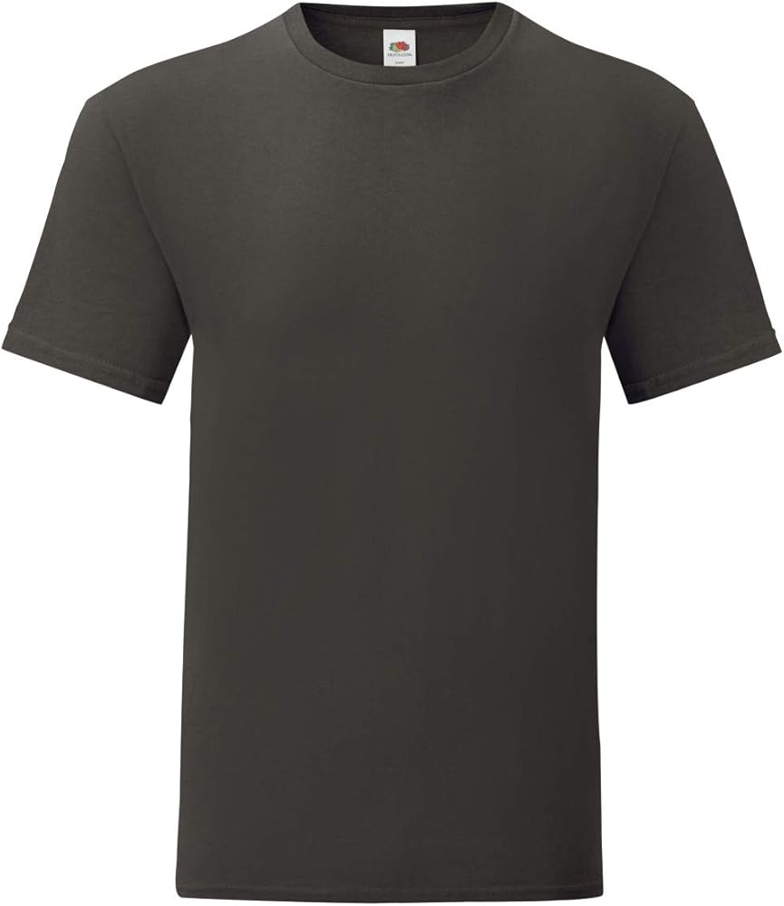 Fruit of the Loom Mens Iconic T-Shirt (L) (Light Graphite Grey)